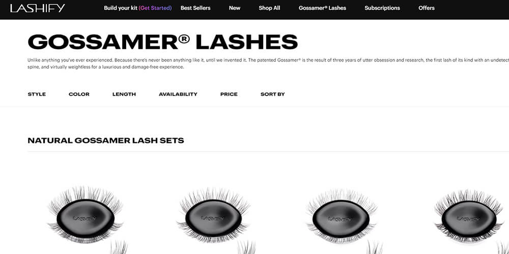 Lashify Gossamer Lash Extensions Kit