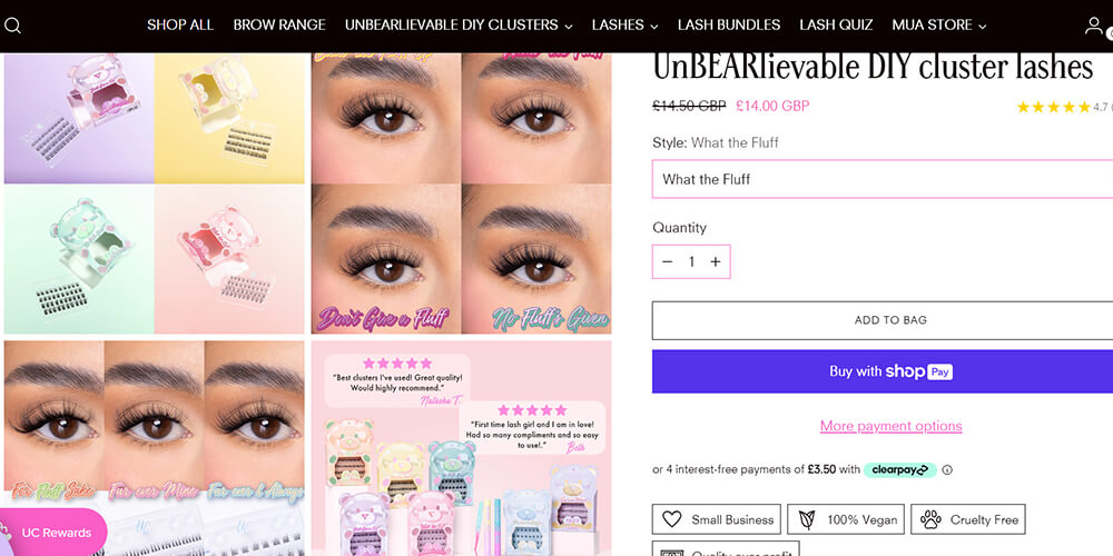 UnicornCosmetics Cluster Lashes