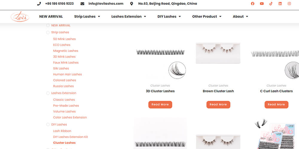 levilashes Cluster Lashes