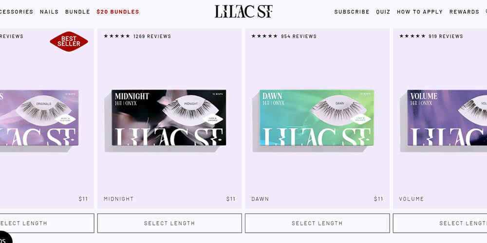 lilacst Cluster Lashes